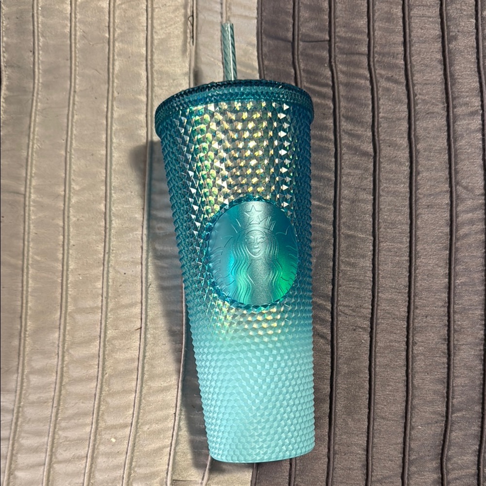Starbucks Aqua Ombré Studded Tumbler